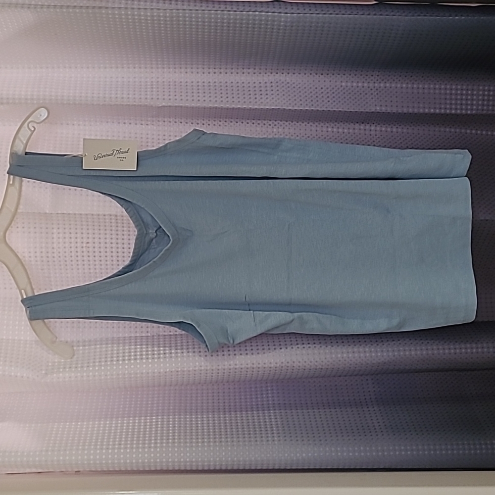 UNIVERSAL Thread Tank Top size 2X, blue/gray